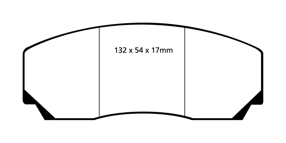 EBC RPX Bremsbeläge Vorderachse und Hinterachse DP8002RPX  für Cupra 6 Kolben 6 Kolben 286mm