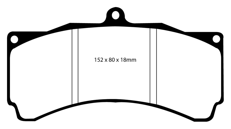 EBC RP1 Bremsbeläge Vorderachse DP8012RP1  für AP Racing Bremssättel Serie CP 5…. CP5560