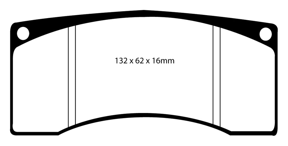 EBC RP1 Bremsbeläge Vorderachse DP8016RP1  für Brembo Bremssättel XA7… XA7.46.13