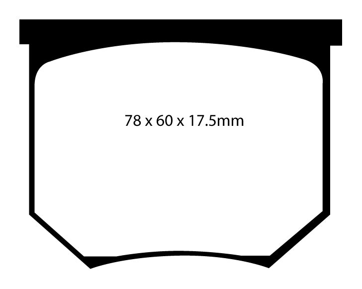 EBC Yellowstuff Bremsbeläge Vorderachse DP4035R ohne R90 für Girling Bremssättel AR AR