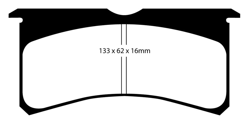 EBC RP1 Bremsbeläge Vorderachse DP8037RP1  für Wilwood Bremssättel Superlite Superlite (4-Kolben)