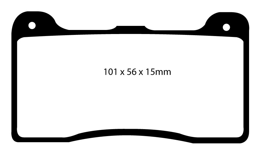 EBC RP1 Bremsbeläge Vorderachse DP8039RP1  für Stoptech Bremssättel ST-42 ST-42