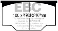 EBC Yellowstuff Bremsbeläge Vorderachse DP4073R ohne R90 für Girling Bremssättel AR AR Mk5