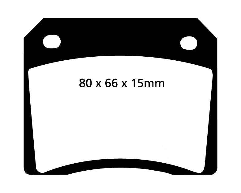 EBC Blackstuff Bremsbeläge Vorderachse und Hinterachse DP101 ohne R90 für Jaguar XJS 45356 (213kw/ 289PS) Baujahr: 09/75-07/81