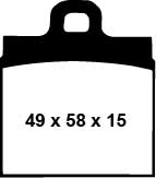 EBC Blackstuff Bremsbeläge Vorderachse DP111 mit R90 für VW Käfer 1302 , 1.3 (32kw/ 44PS) Baujahr: 08/70-08/72 mit HSN TSN: 0600 385