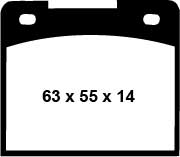 EBC Bluestuff NDX Bremsbeläge Vorderachse und Hinterachse DP5114NDX mit R90 für Alcon Bremssättel R Type R Type mit Belag Nr. RC3451/42