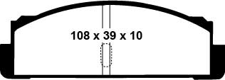 EBC Blackstuff Bremsbeläge Hinterachse DP130 ohne R90 für FSO Polonez 1 45352 (48kw/ 65PS) Baujahr: 01/78-12/80