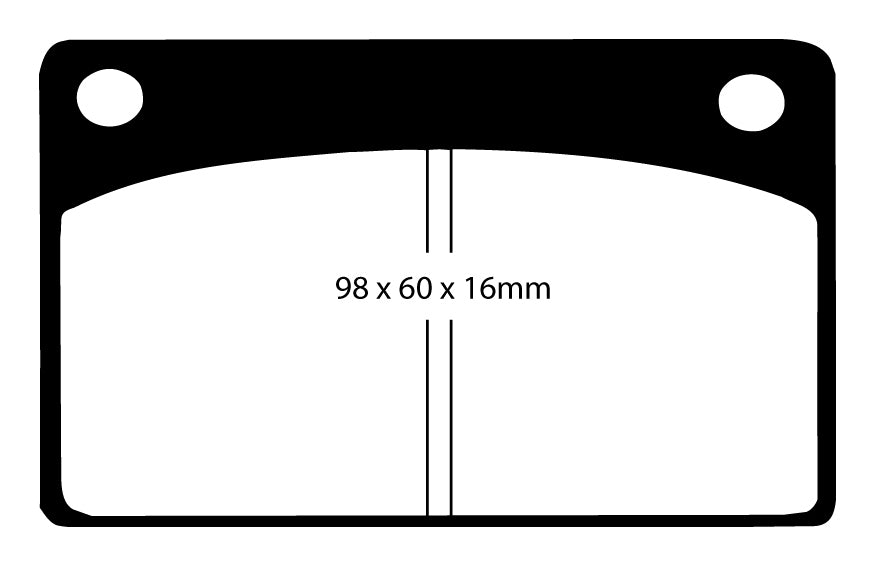 EBC Redstuff Bremsbeläge Vorderachse DP3143C mit R90 für Volvo 240 45293 (74kw/ 100PS) Baujahr: 08/75-07/80 mit HSN TSN: 9101 350