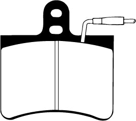 EBC Blackstuff Bremsbeläge Vorderachse und Hinterachse DP190 ohne R90 für Citroën C35 2.0 (65kw/ 88PS) Baujahr: 11/73-01/94