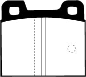 EBC Blackstuff Bremsbeläge Vorderachse DP193 ohne R90 für EBC RP-Bremsbeläge  45383 (55kw/ 76PS) Baujahr: 05/78-02/80 mit HSN TSN: 4067 313