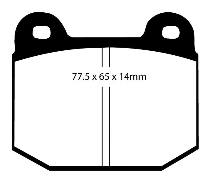 EBC Blackstuff Bremsbeläge Vorderachse und Hinterachse DP197/2 mit R90 für Opel Speedster 45324 (108kw/ 147PS) Baujahr: 09/00- mit HSN TSN: 0035 419