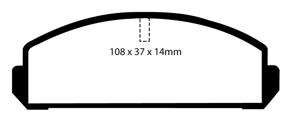 EBC Blackstuff Bremsbeläge Vorderachse DP271 ohne R90 für Mazda 323 (1) 45413 (52kw/ 70PS) Baujahr: 04/82-05/86 mit HSN TSN: 7118 301