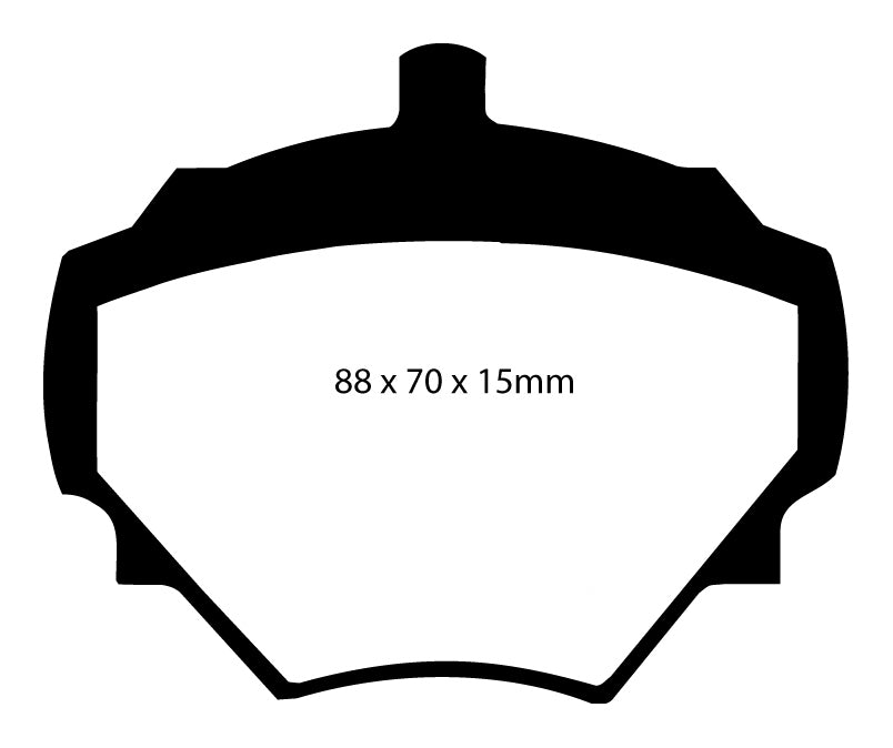 EBC Blackstuff Bremsbeläge Hinterachse DP294 mit R90 für Land Rover Defender 90 45415 Baujahr: 91-94