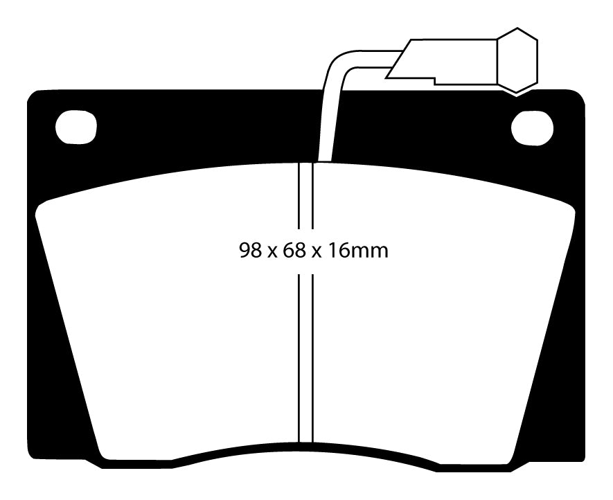 EBC Yellowstuff Bremsbeläge Vorderachse DP43015R ohne R90 für Ford F-350 4WD