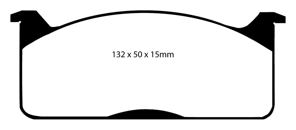 EBC Blackstuff Bremsbeläge Vorderachse DP321 ohne R90 für Toyota Hiace 3 2.4 Diesel (55kw/ 75PS) Baujahr: 02/90-08/95 mit HSN TSN: 7104 515