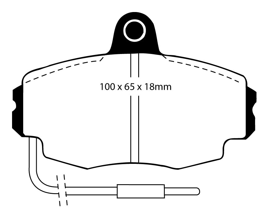 EBC Bluestuff NDX Bremsbeläge Vorderachse DP5426NDX mit R90 für Renault Espace 1 2.1 TD (65kw/ 88PS) Baujahr: 10/84-12/90 mit HSN TSN: 3128 322