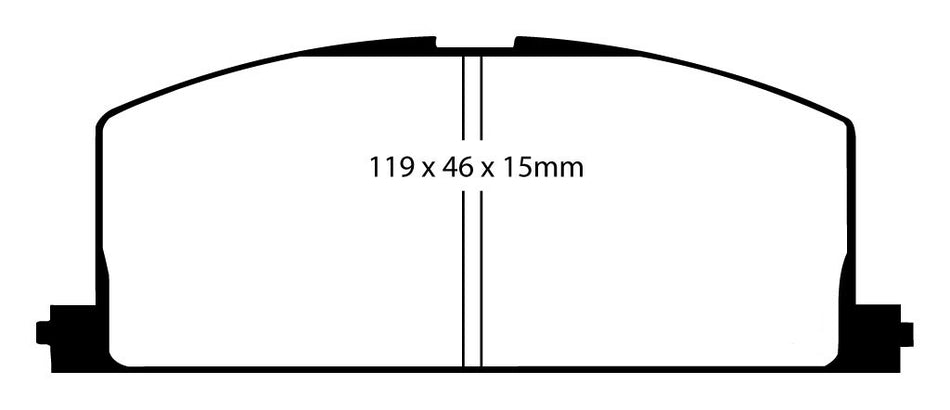 EBC Bluestuff NDX Bremsbeläge Vorderachse DP5453NDX mit R90 für GEO Prizm 1.6 SK Baujahr: 89-92