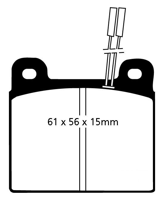 EBC Blackstuff Bremsbeläge Vorderachse DP507 ohne R90 für Alfa Romeo 75 45444 (81kw/ 110PS) Baujahr: 05/85-09/89 mit HSN TSN: 4000 414