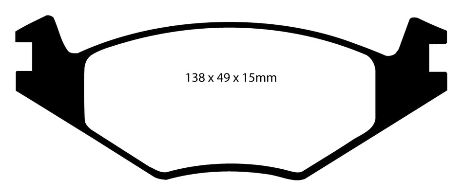 EBC Bluestuff NDX Bremsbeläge Vorderachse DP5517NDX mit R90 für Seat Cordoba 1 1.9 TD (55kw/ 75PS) Baujahr: 02/93-08/96 mit HSN TSN: 7593 397