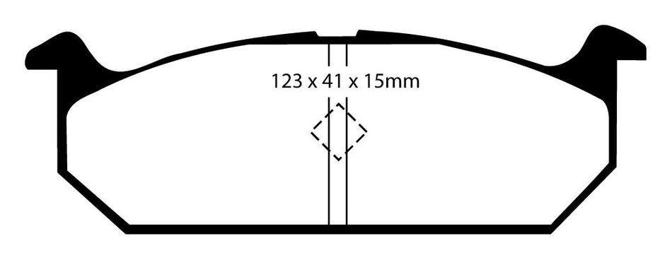 EBC Blackstuff Bremsbeläge Vorderachse DP613 ohne R90 für Suzuki SJ 413 45352 (47kw/ 64PS) Baujahr: 09/84-12/88 mit HSN TSN: 7102 503