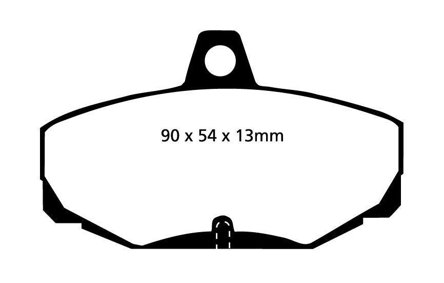 EBC Blackstuff Bremsbeläge Hinterachse DP617 mit R90 für AC Cobra MK 4 45509 (412kw/ 560PS) Baujahr: 01/90-10/97