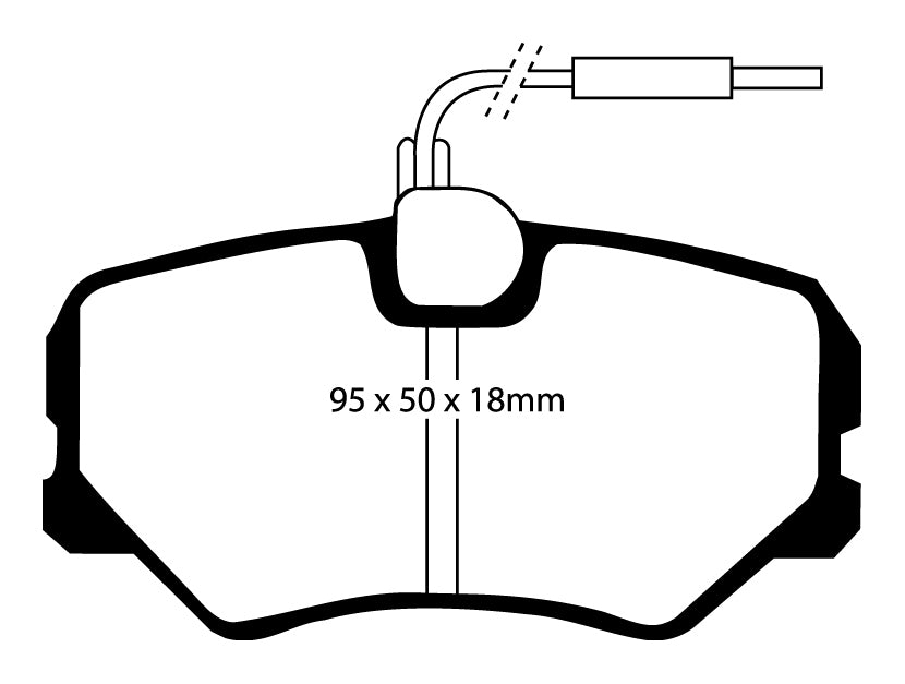 EBC Bluestuff NDX Bremsbeläge Vorderachse DP5687NDX ohne R90 für Peugeot 405 1.9 injection (77kw/ 105PS) Baujahr: 07/87-12/92 mit HSN TSN: 3003 652