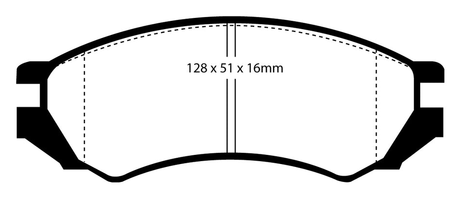 EBC Redstuff Bremsbeläge Vorderachse DP3839C mit R90 für Saturn SW alle Modelle Baujahr: 91-01