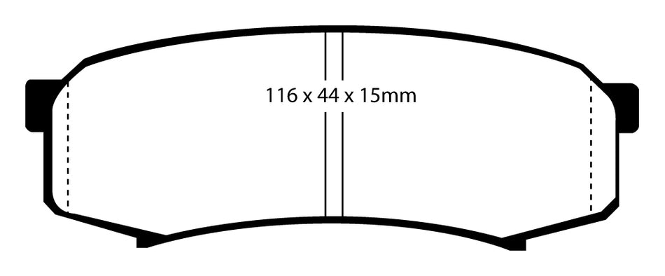 EBC Blackstuff Bremsbeläge Hinterachse DP993 mit R90 für Toyota Land Cruiser 150 3.0 D-4D (127kw/ 173PS) Baujahr: 03/10- mit HSN TSN: 5013 AGC