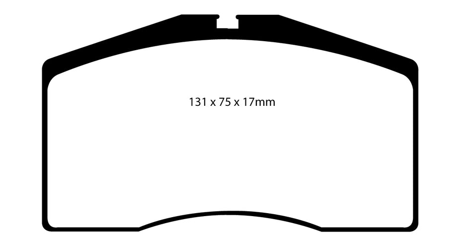 EBC RP1 Bremsbeläge Vorderachse DP8997RP1  für Porsche 911 3.8 Carrera 4 (210kw/ 286PS) Baujahr: 06/95-09/97 mit HSN TSN: 0583 442