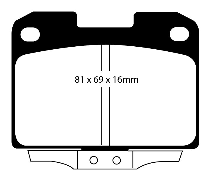 EBC Redstuff Bremsbeläge Hinterachse DP31098C ohne R90 für Mitsubishi 3000 GT 3.0i 24V 4x4 (210kw/ 286PS) Baujahr: 06/92-08/99 mit HSN TSN: 7107 252