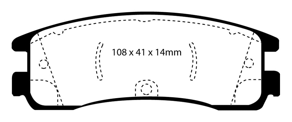 EBC Redstuff Bremsbeläge Hinterachse DP31122C ohne R90 für Buick Lacrosse 45356 Baujahr: 45543