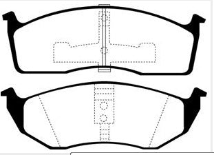 EBC Greenstuff 2000 Bremsbeläge Vorderachse DP21123 ohne R90 für Dodge (USA) Intrepid 45354 Baujahr: 93-94