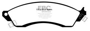EBC Yellowstuff Bremsbeläge Vorderachse DP41131R ohne R90 für Ford (USA) Mustang 4 4.6 Cobra Baujahr: 94-04