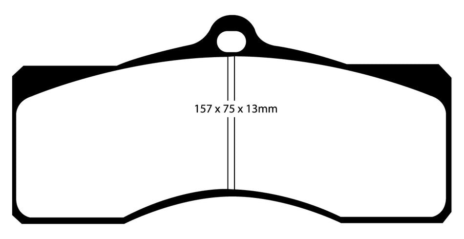 EBC Blackstuff Bremsbeläge Vorderachse und Hinterachse DP1155 ohne R90 für Pontiac Grand Prix alle Modelle Baujahr: 67-68