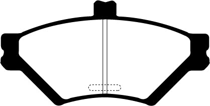EBC Greenstuff 2000 Bremsbeläge Vorderachse DP21169 ohne R90 für Ford (USA) Crown Victoria 4.6 (Phenolic Pistons) (Polizei Modelle) Baujahr: 95-97