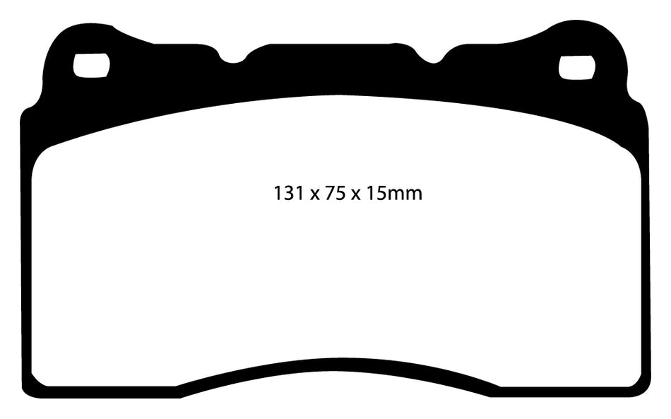 EBC RP1 Bremsbeläge Vorderachse und Hinterachse DP81210RP1  für Chevrolet Corvette C7 6.2 Stingray Baujahr: 14-16