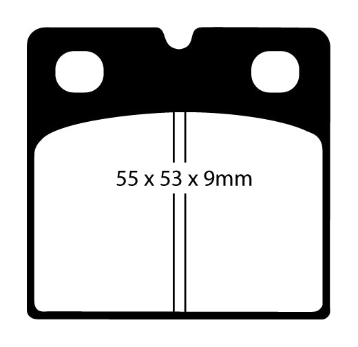 EBC Blackstuff Handbremsbeläge  DP1215  für Jaguar XK 4.2 XK8 (219kw/ 298PS) Baujahr: 03/06- mit HSN TSN: 2051 AAW