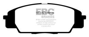 EBC Bluestuff NDX Bremsbeläge Vorderachse DP51254NDX mit R90 für Honda Civic 8 Type R (FN2) (148kw/ 201PS) Baujahr: 09/06- mit HSN TSN: 2131 AAI