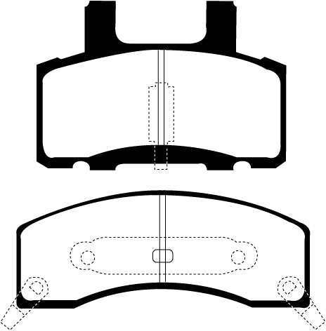 EBC Greenstuff 6000 Bremsbeläge Vorderachse DP61274 ohne R90 für GMC Savana G2500 , 5.7 (JB7) 8 lug Baujahr: 96-02