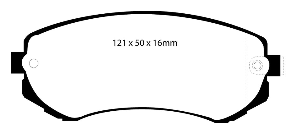 EBC Redstuff Bremsbeläge Vorderachse und Hinterachse DP31279C mit R90 für Nissan 240 SX 2.4 (ABS) (5-Loch) Baujahr: 94-96