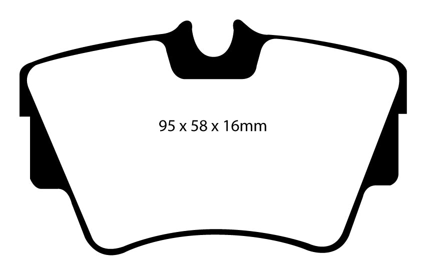 EBC Blackstuff Bremsbeläge Hinterachse DP1284 mit R90 für Renault Trafic 2 1.9 dCI 100 (74kw/ 101PS) Baujahr: 03/01- mit HSN TSN: 3333 AFK