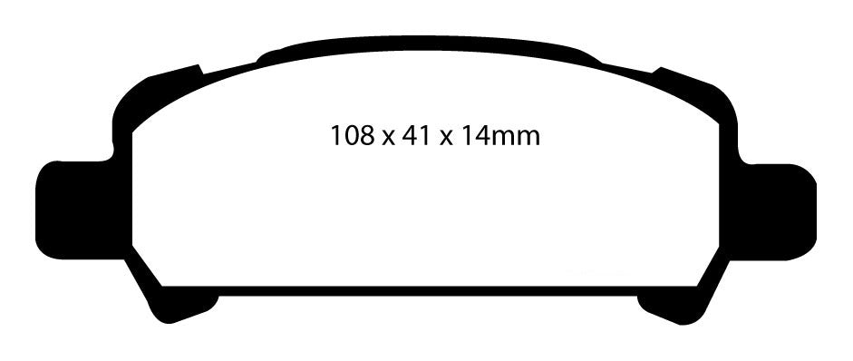 EBC Blackstuff Bremsbeläge Hinterachse DP1293 mit R90 für Subaru Legacy 4 3.0 R (180kw/ 245PS) Baujahr: 09/03- mit HSN TSN: 7106 AAF