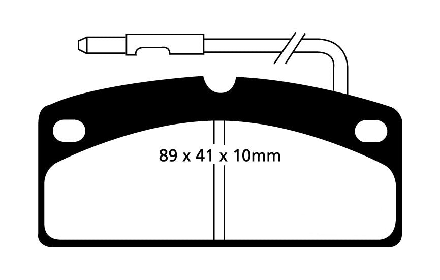 EBC Yellowstuff Bremsbeläge Vorderachse DP43142R ohne R90 für Ford F-150 3.0 TD Baujahr: 2021-2022