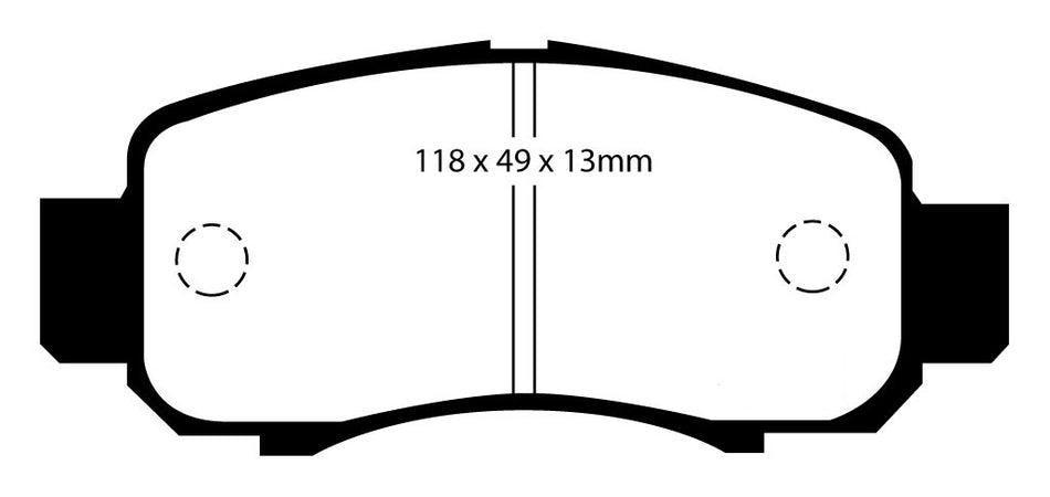 EBC Blackstuff Bremsbeläge Vorderachse DP1355 mit R90 für Honda Insight 1.0 (56kw/ 76PS) Baujahr: 08/00-12/06 mit HSN TSN: 7100 526