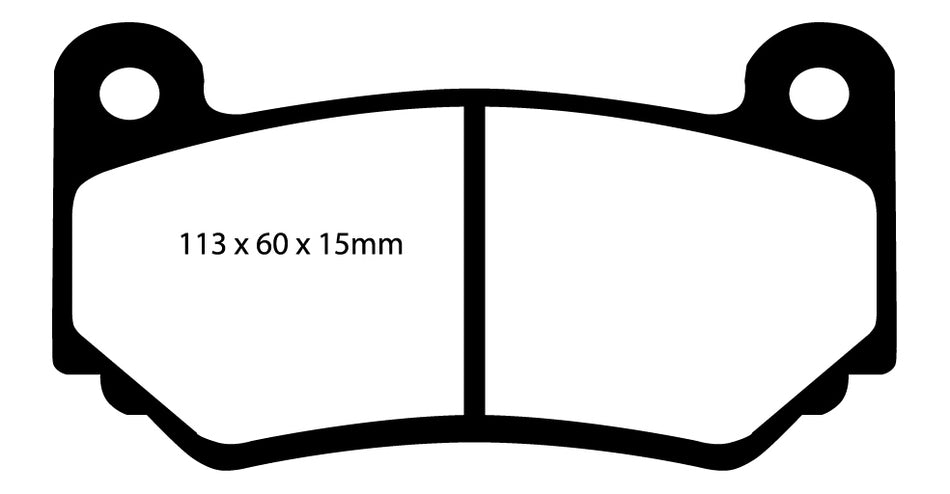 EBC RP1 Bremsbeläge Vorderachse DP81377RP1  für MG MG TF 160 (118kw/ 160PS) Baujahr: 03/02- mit HSN TSN: 2142 331