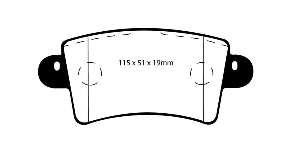 EBC Blackstuff Bremsbeläge Hinterachse DP1385 mit R90 für Nissan Interstar dCi 100 (73kw/ 99PS) Baujahr: 11/03- mit HSN TSN: 3144 ACL