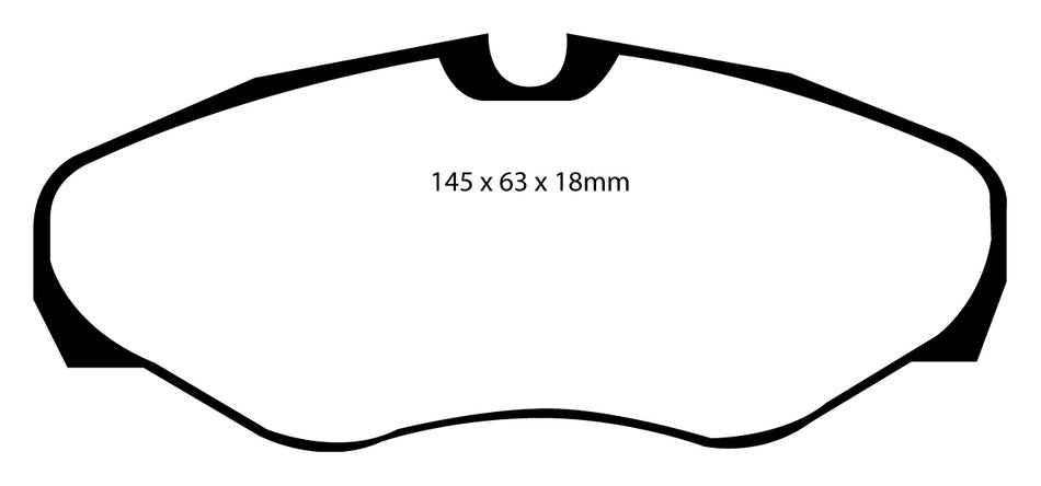 EBC Greenstuff 2000 Bremsbeläge Vorderachse DP21461 ohne R90 für Nissan Primastar dCi 120 (84kw/ 114PS) Baujahr: 09/06- mit HSN TSN: 1329 ACF