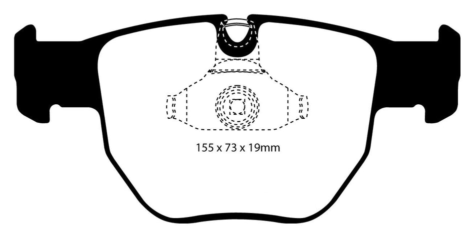 EBC Blackstuff Bremsbeläge Vorderachse DP1463 mit R90 für Land Rover Range Rover 3 45326 (291kw/ 396PS) Baujahr: 05/05-08/12 mit HSN TSN: 2143 017