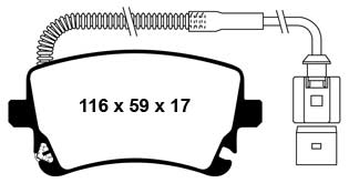 EBC Bluestuff NDX Bremsbeläge Hinterachse DP51470NDX mit R90 für EBC SR-Bremsbeläge  2.7 TDI (120kw/ 163PS) Baujahr: 11/04-03/11 mit HSN TSN: 0588 881