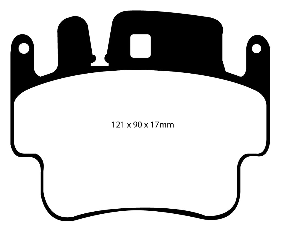 EBC Bluestuff NDX Bremsbeläge Vorderachse und Hinterachse DP51514NDX mit R90 für Porsche 911 3.4 Carrera (235kw/ 320PS) Baujahr: 05/01-08/05 mit HSN TSN: 0583 462